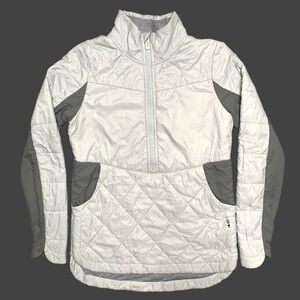 SOLD****martwool Gray Quarter Zip Puffer Jacket